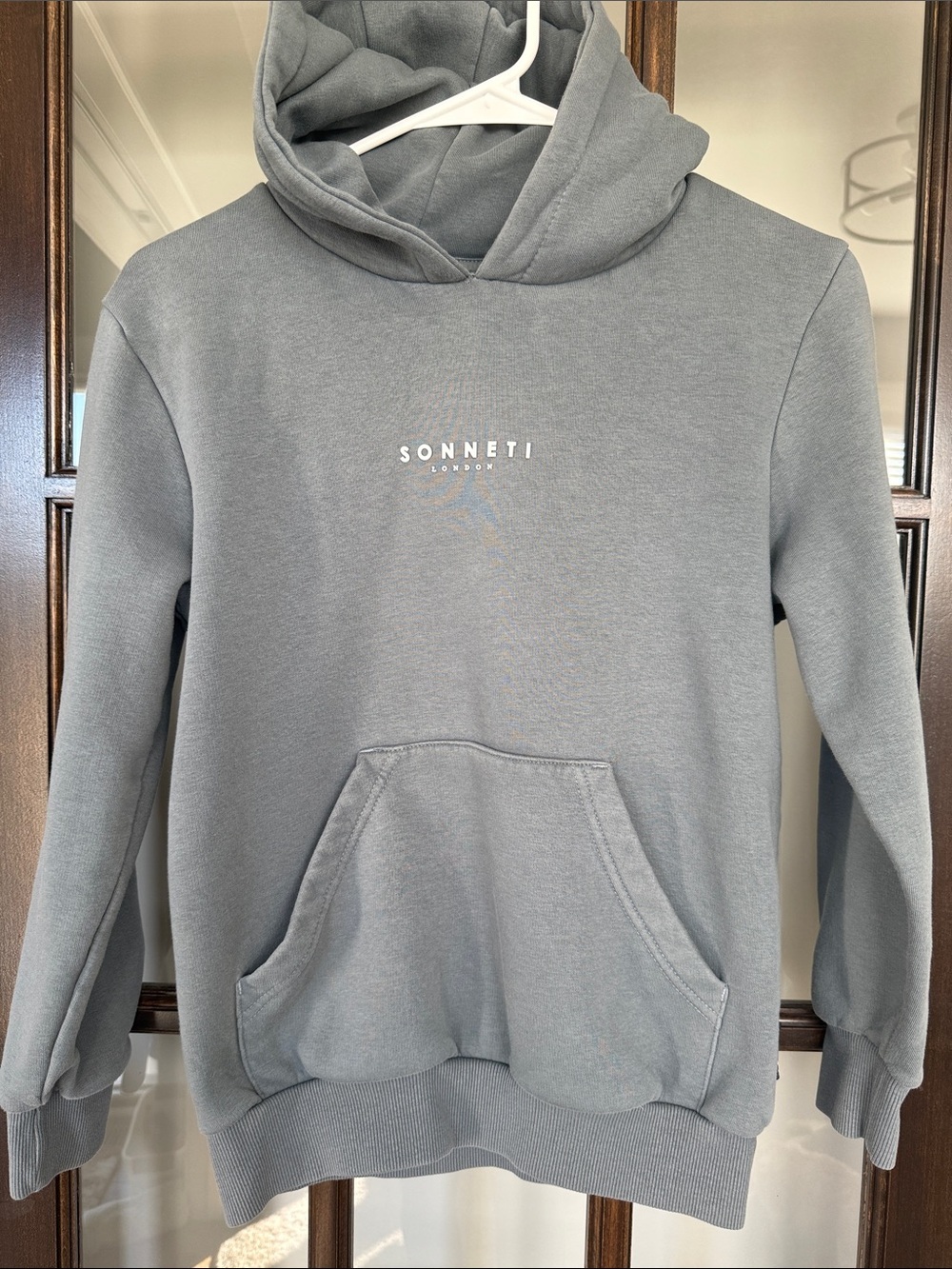 Boys YL Sonneti Gray Hoodie Sweatshirt